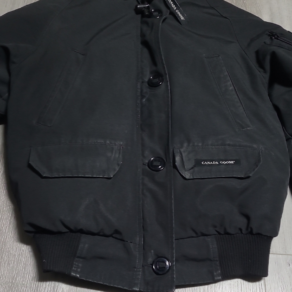 Canada Goose Black Jacket with Fur Hood - Picture 5 of 16